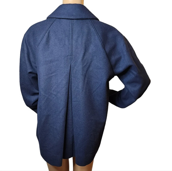 Abercrombie & Fitch Navy Wool Coat - Picture 9 of 16